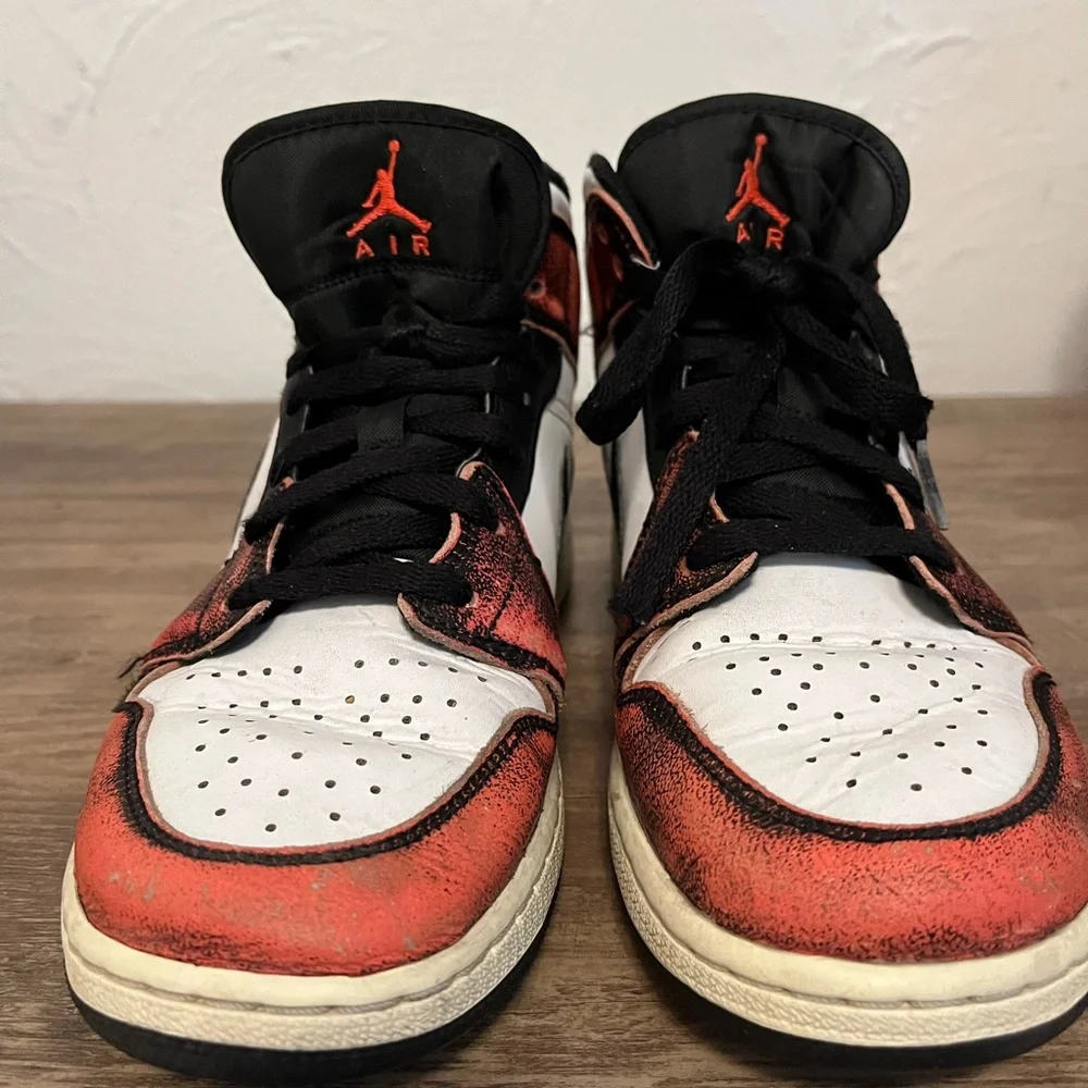 Nike Black, Red, and White High-Tops